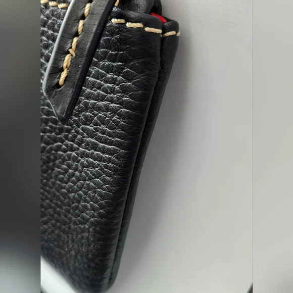 Dooney ID Black Zip Pouch Set